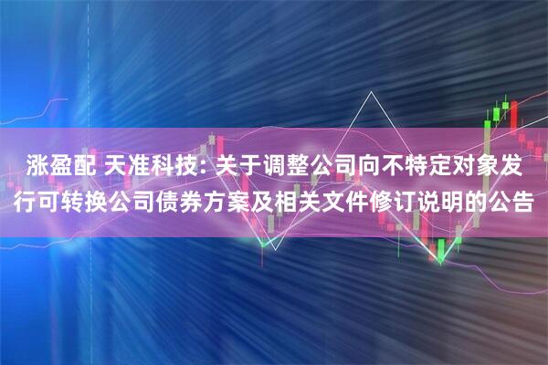 涨盈配 天准科技: 关于调整公司向不特定对象发行可转换公司债券方案及相关文件修订说明的公告