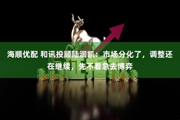海顺优配 和讯投顾陆润凯：市场分化了，调整还在继续，先不着急去博弈