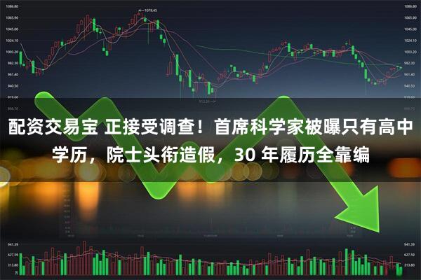配资交易宝 正接受调查！首席科学家被曝只有高中学历，院士头衔造假，30 年履历全靠编